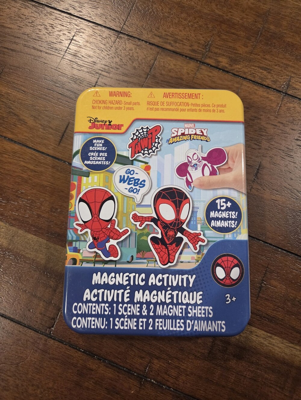 Marvel Spidey Magnetic Activity Tin - Brand New!